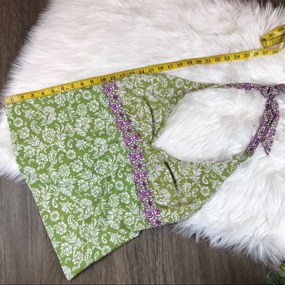Athleta Floral Print Halter Swimsuit Top - Picture 5 of 7